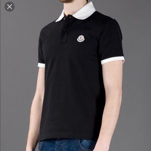 Moncler Black Polo XL